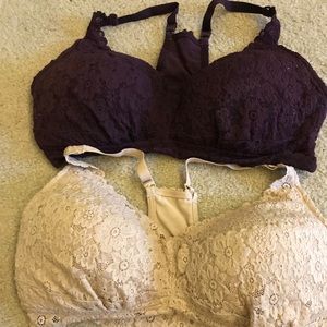 Two Aerie Padded Bralettes